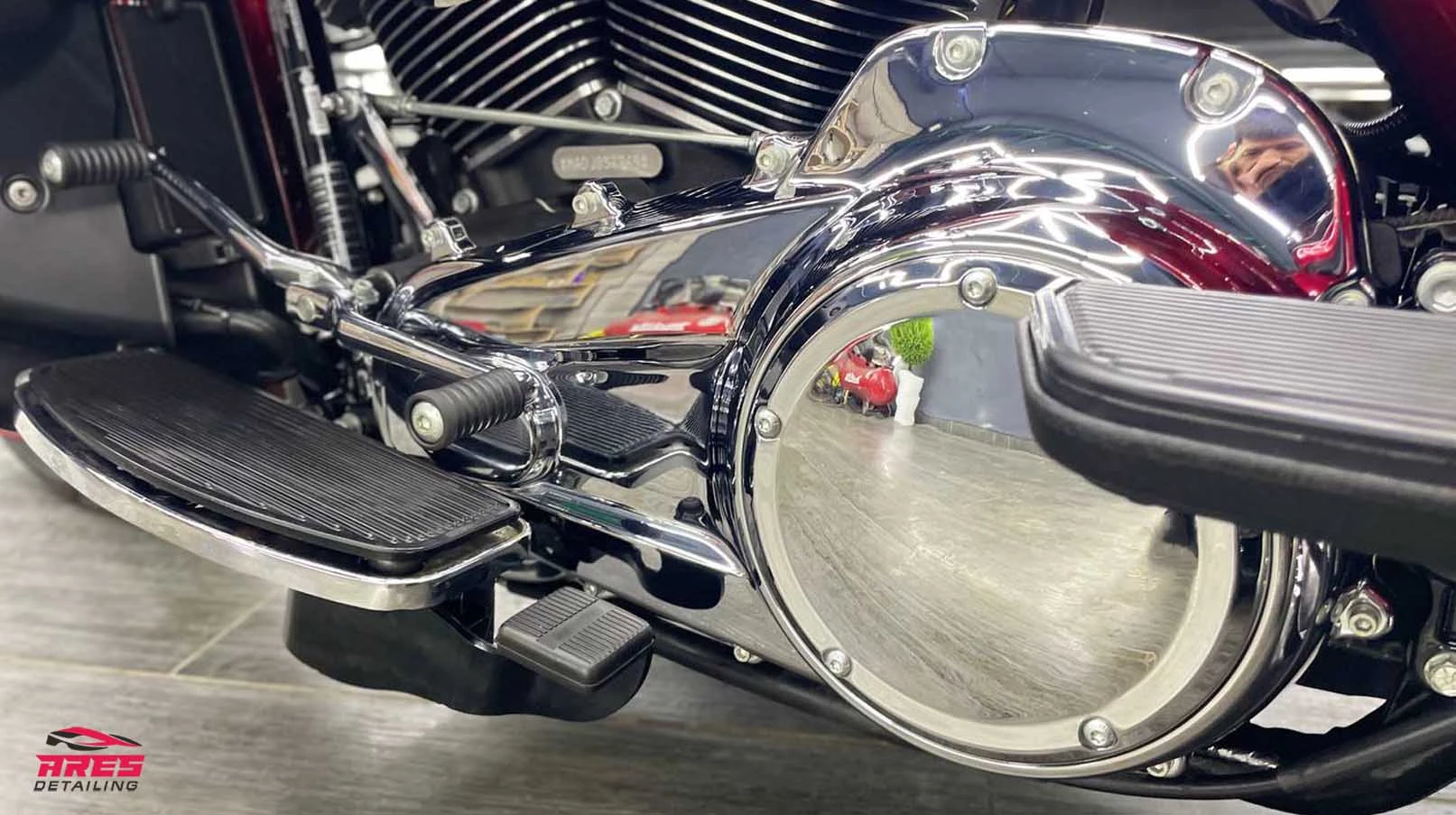 Полировка и покрытие керамикой мотоцикла Harley Davidson Tri Glide - изобр. 10